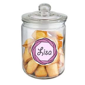 Barattolo di vetro per dolci spirale Barattolo di vetro per dolci spirale