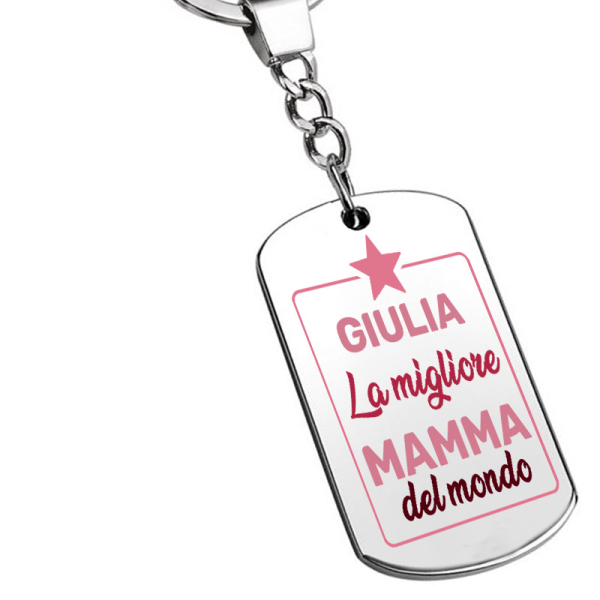 Portachiavi foto mamma colorato Portachiavi foto mamma colorato