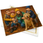 Tela canvas con telaio in legno