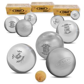 3 set di bocce da pétanque OBUT personalizzate 3 set di bocce da pétanque OBUT personalizzate