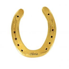 Ferro di cavallo d'oro personalizzato Ferro di cavallo d'oro personalizzato