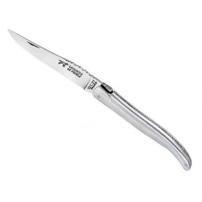 Coltello personalizzato Laguiole Le Fidèle in alluminio satinato Coltello personalizzato Laguiole Le Fidèle in alluminio satinato