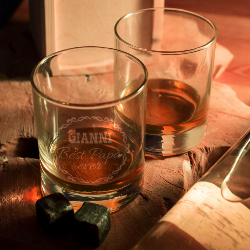 Bicchiere per whisky personalizzato papà