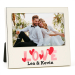 Cornice fotografica argentata personalizzata Amore