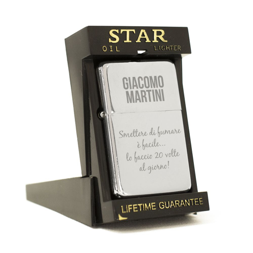 Accendino Star nome personalizzabile