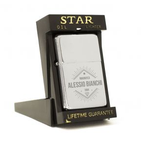 Accendino Star con nome inciso