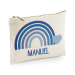 Astuccio in cotone con stampa arcobaleno