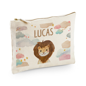 Astuccio multiuso personalizzato con nuvole e animali