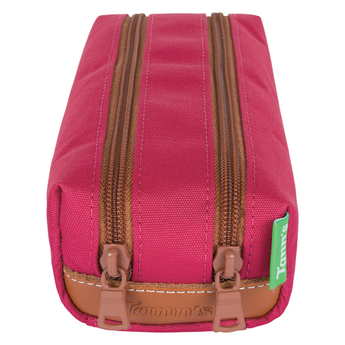 astuccio scuola fucsia con nome due scomparti tann's