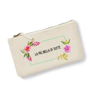 Astuccio personalizzato fiori acquerello