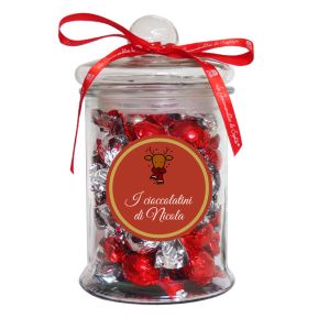 Barattolo personalizzato per dolcetti di Natale Barattolo personalizzato per dolcetti di Natale