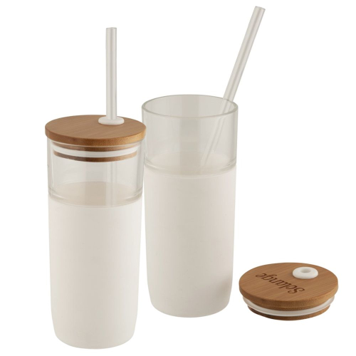 Bicchiere personalizzabile eco bianco