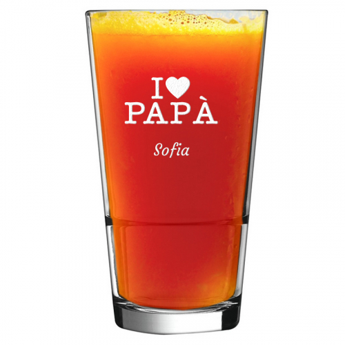 Bicchiere da cocktail I love Papa