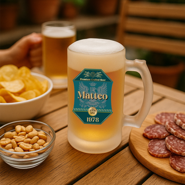 Boccale da birra personalizzato con motivo dell'Aquila Reale