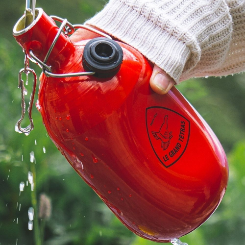Borraccia rossa ovale