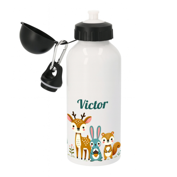 Borraccia d'acqua personalizzata foresta incantata