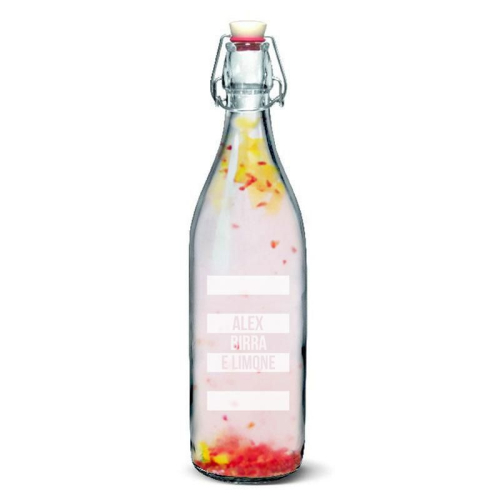 Bottiglia acqua in vetro personalizzabile