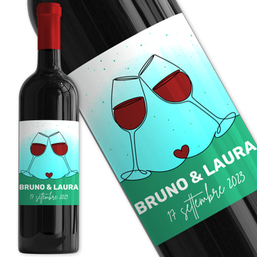 Vino personalizzato per brindare in compagnia