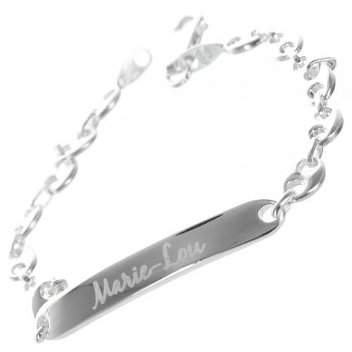 Medaglia argento piatta personalizzata