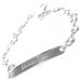 Medaglia argento piatta personalizzata