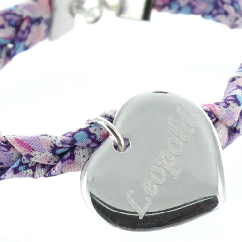 Bracciale cuore liberty intrecciato