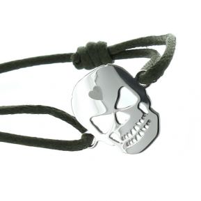 Bracciale teschio con incisione Bracciale teschio con incisione