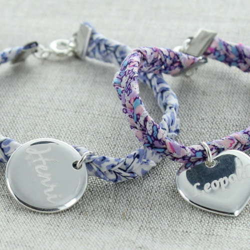 Bracciale inciso liberty treccia