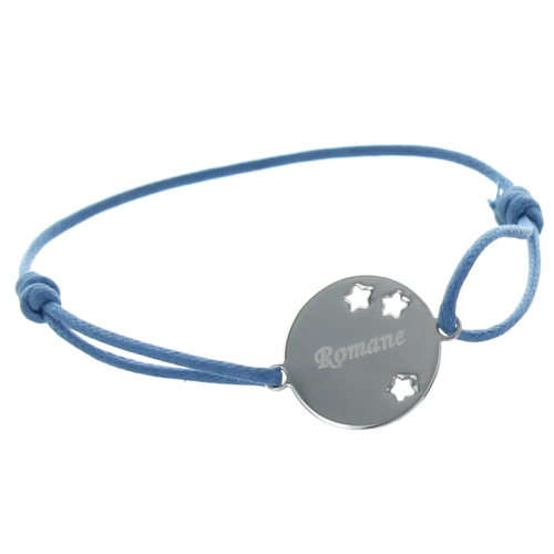 Braccialetto argento stelline