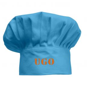 Cappello da chef per bambini personalizzato azzurro