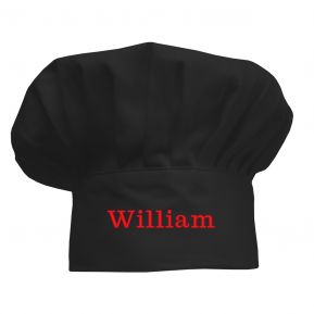 Cappello da chef per bambini personalizzato nero