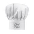 Cappello da chef bianco personalizzato