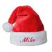 Cappello Natale morbido con nome bambino