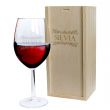 Calice da vino con nome inciso