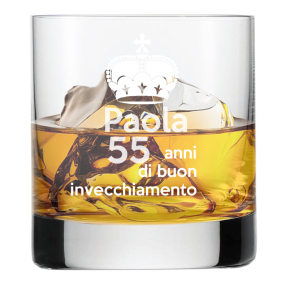 Bicchiere da whisky compleanno