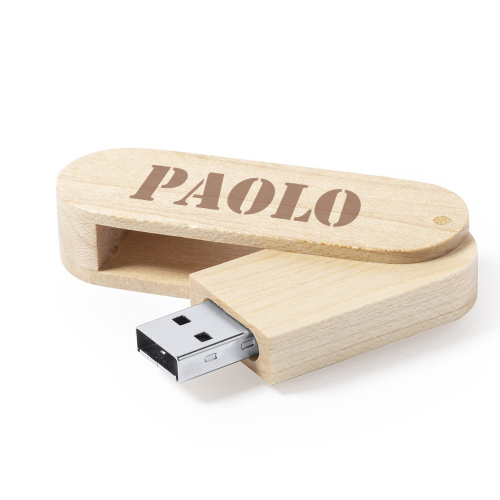 Chiavetta USB in legno personalizzata
