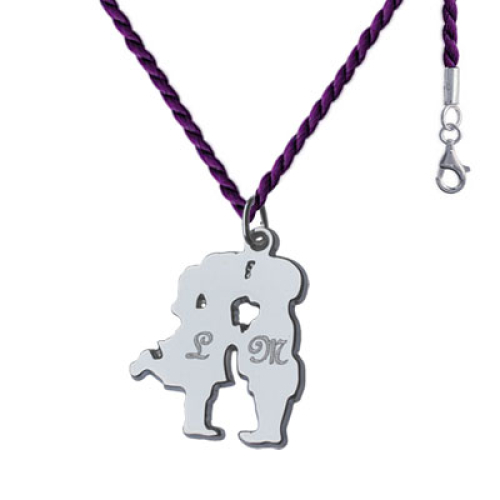 Collana bacio bambini personalizzabile