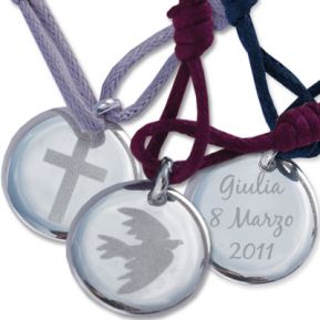 Ciondolo per Battesimo personalizzato Ciondolo per Battesimo personalizzato