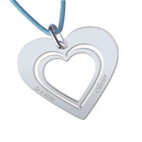 Ciondolo Cuore nel cuore traforato Ciondolo Cuore nel cuore traforato