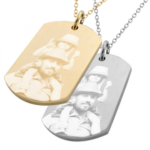 Ciondolo piastrina militare foto