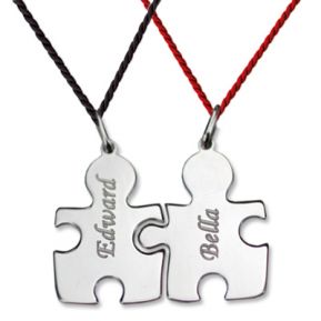 Ciondolo Puzzle duo con incisione Ciondolo Puzzle duo con incisione