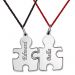 Ciondolo puzzle duo inciso