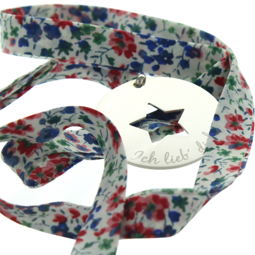 Ciondolo stella con incisione liberty