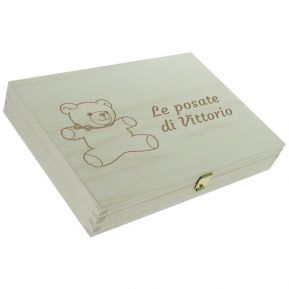 Cofanetto in legno per posate
