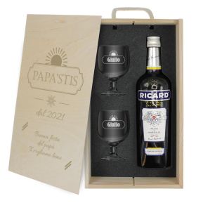 Cofanetto pastis Ricard personalizzato festa del papà