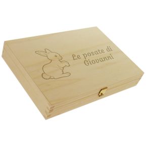 Cofanetto in legno per posate