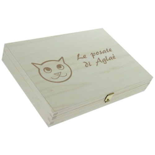 Posate personalizzate gattino - scatola