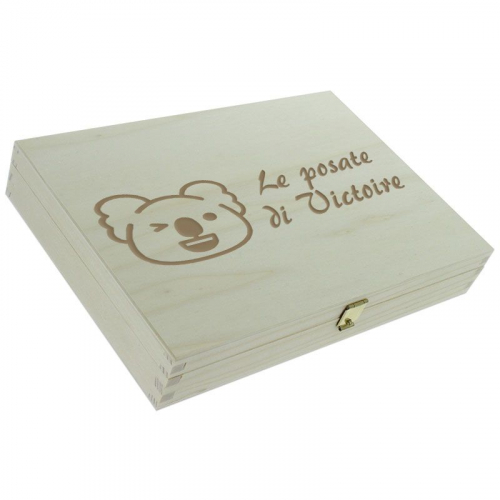Posate personalizzate koala - cofanetto