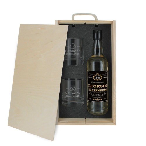 Cofanetto whisky compleanno personalizzabile