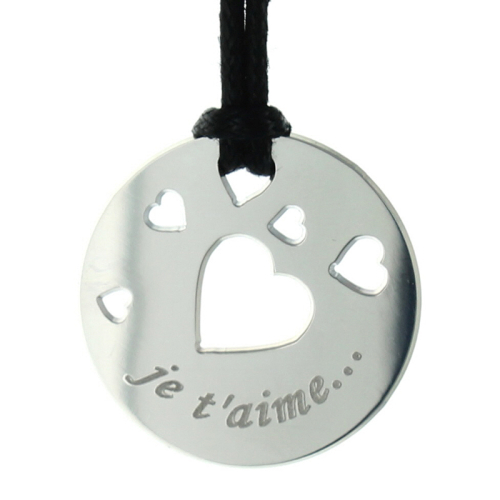 Collana tonda cuoricini