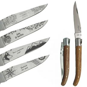 Coltello Laguiole personalizzato decorato Coltello Laguiole personalizzato decorato